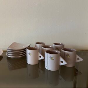 MCM Atomic Coffee Set 6 cups 5 saucers
